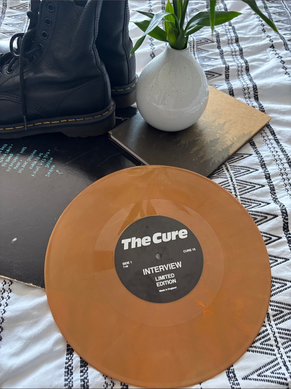 The Cure 'Interview' Limited Edition Orange Vinyl Record 🖤
